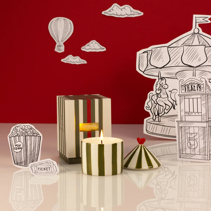 Carnival Ceramic Candle - Tomato Leaf