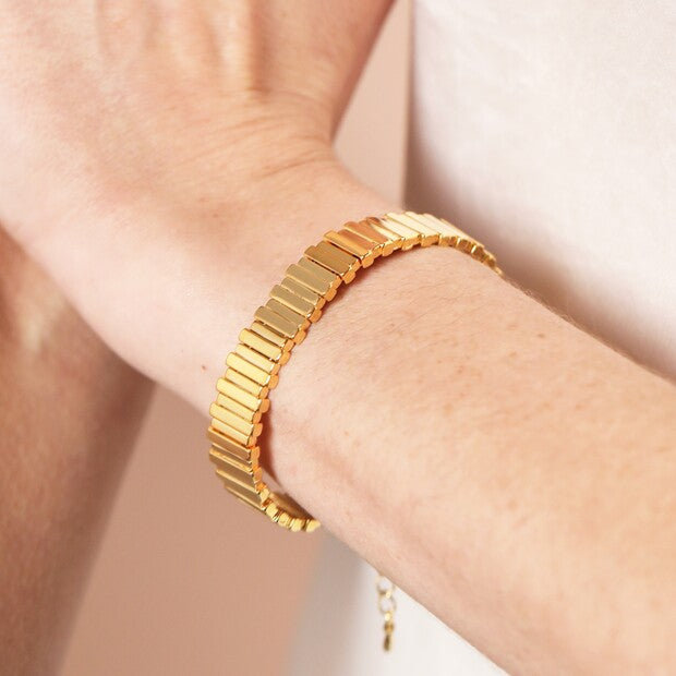 Asymmetrical Layered Bar Bracelet