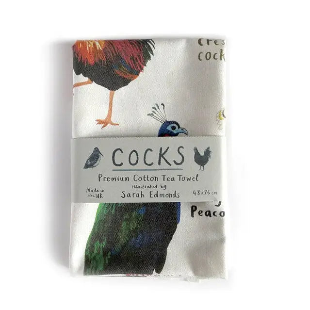 Cocks Bird Cotton Tea Towel