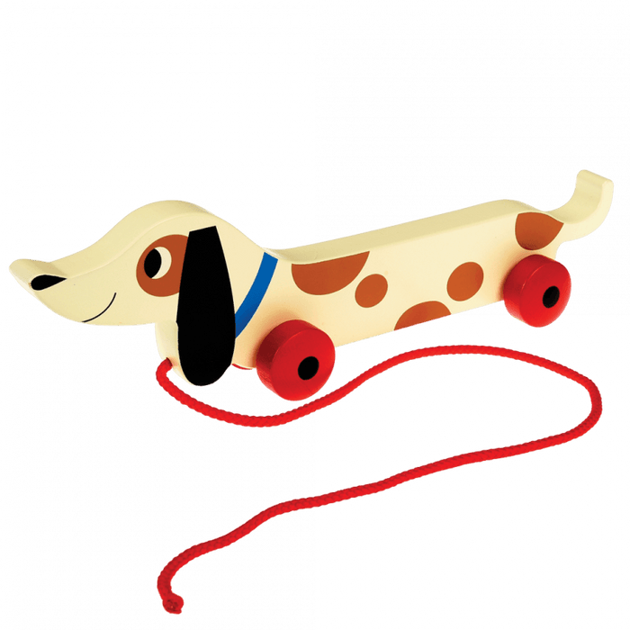 Wooden Sausage Dog Pull Toy