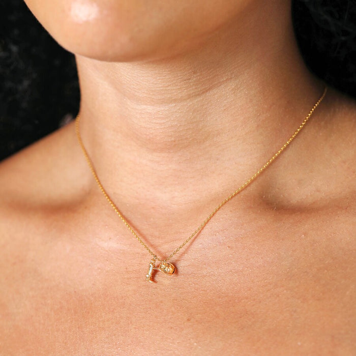 Cowboy Boot & Hat Pendant Necklace