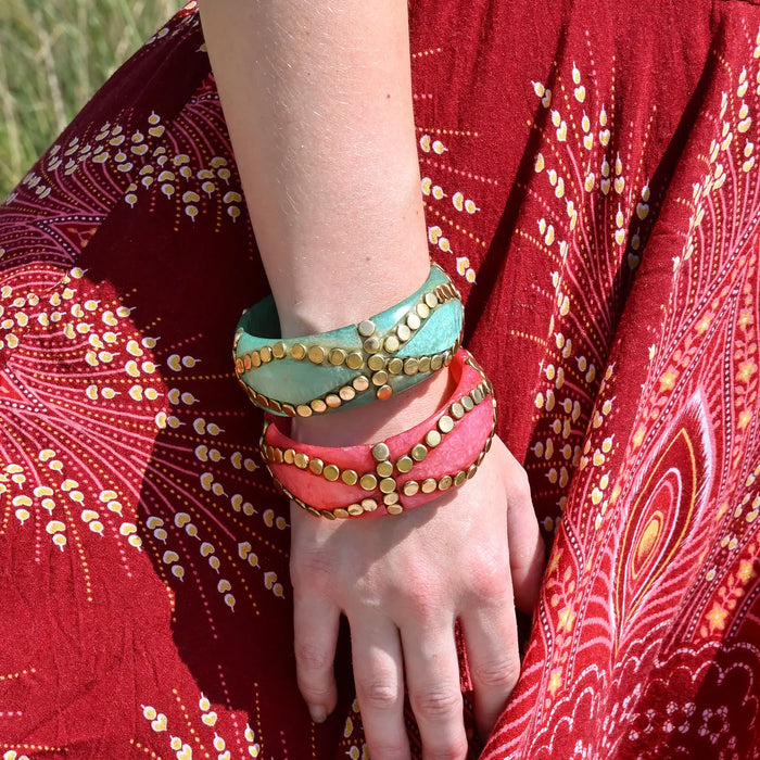 Chunky Resin Stud Bangles