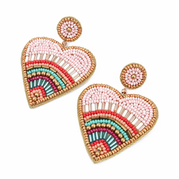 Pink Multi Patterned Heart