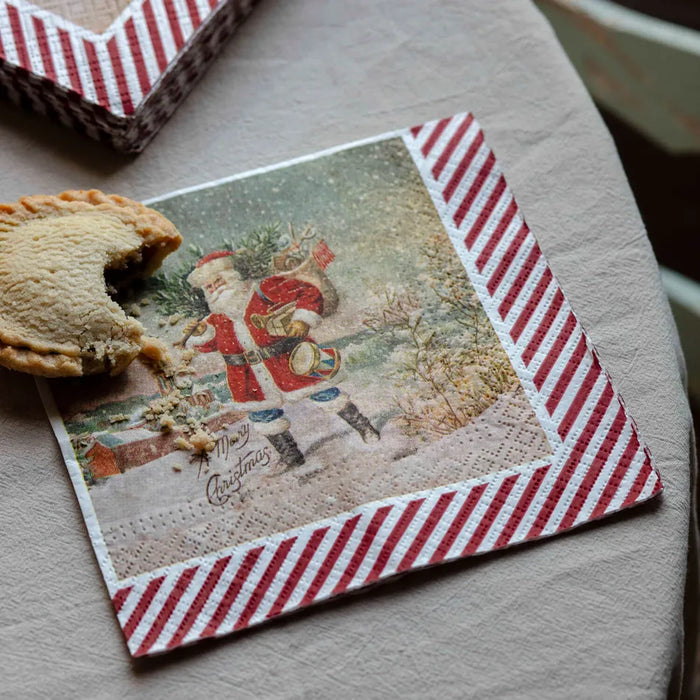 Vintage Santa Napkins - Pack of 20