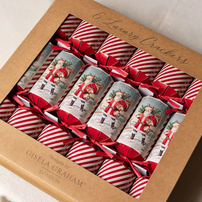 Vintage Santa Crackers - Box of 6