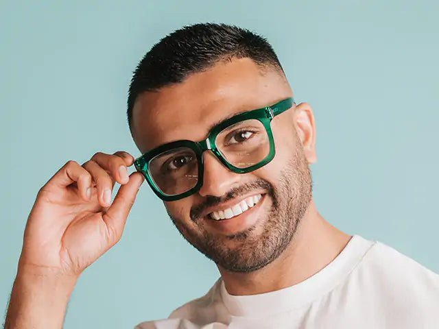 Green Reading Glasses