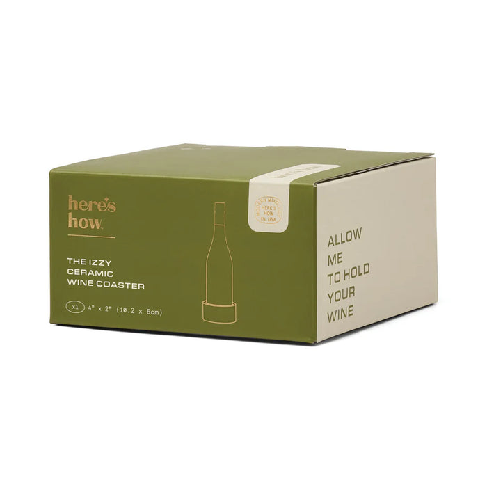 Izzy Wine Coaster In Green Stripe