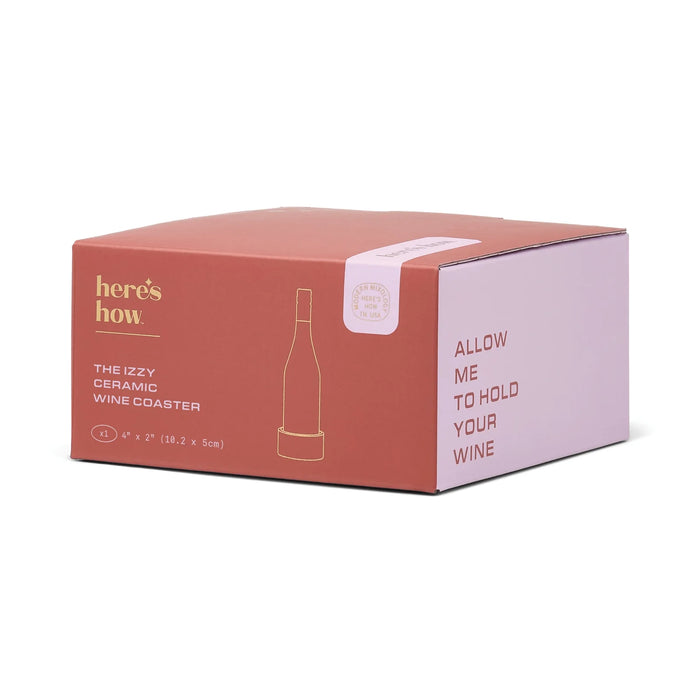 Izzy Wine Coaster In Lilac & Rust