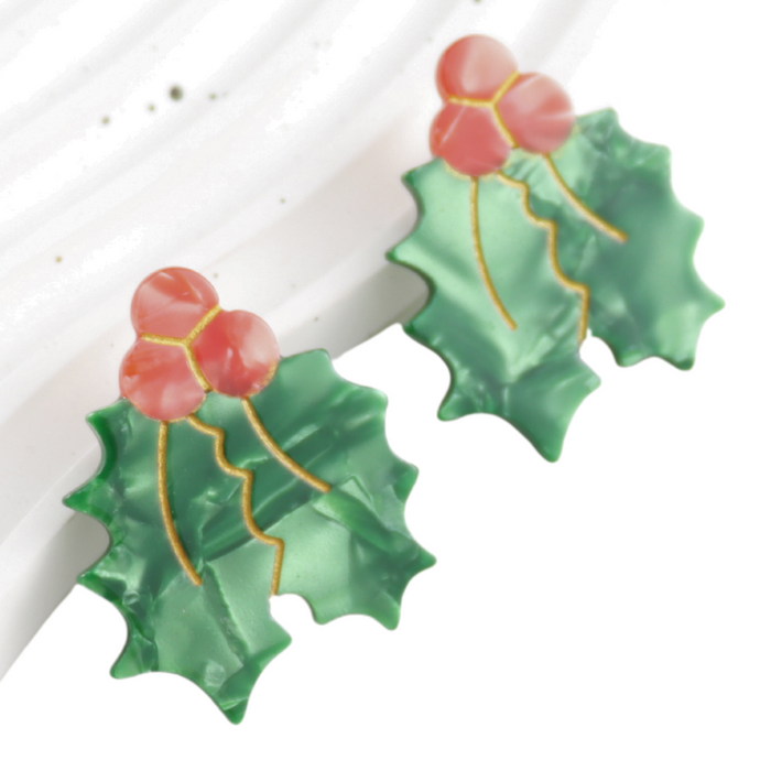 Holly Hair Clips Twin Pack
