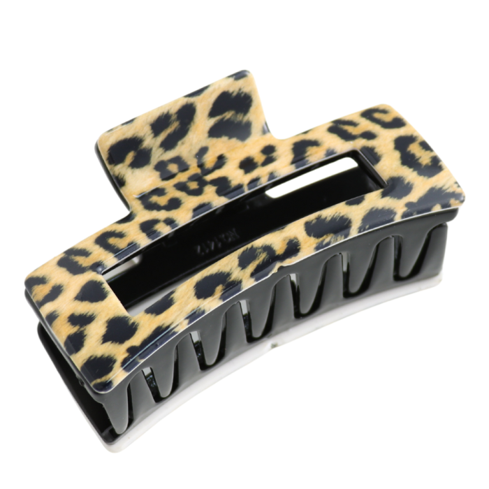 Light Brown Cheetah Print Claw Clip