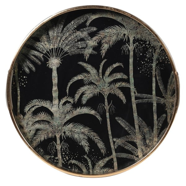 Palm Tree Mirror Tray