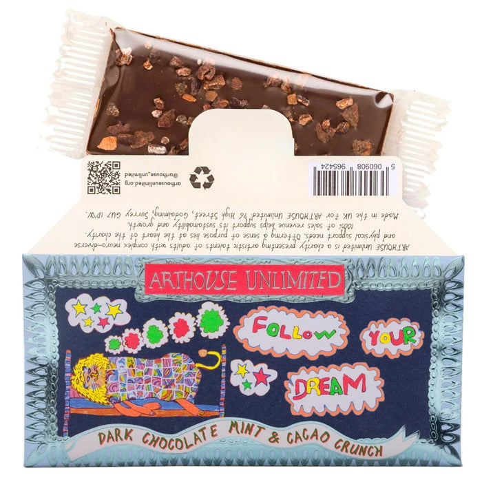 MINI Arthouse Unlimited Dark Chocolate Bar with Mint & Cacao Crunch