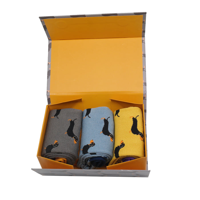 Mr Heron Little Sausage Dogs Socks Box