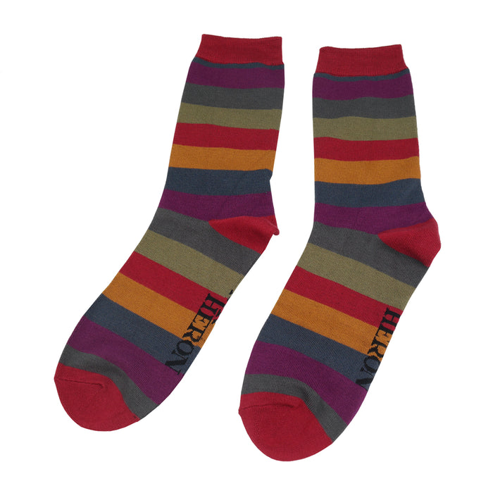 Mr Heron Thick Stripes Socks Box
