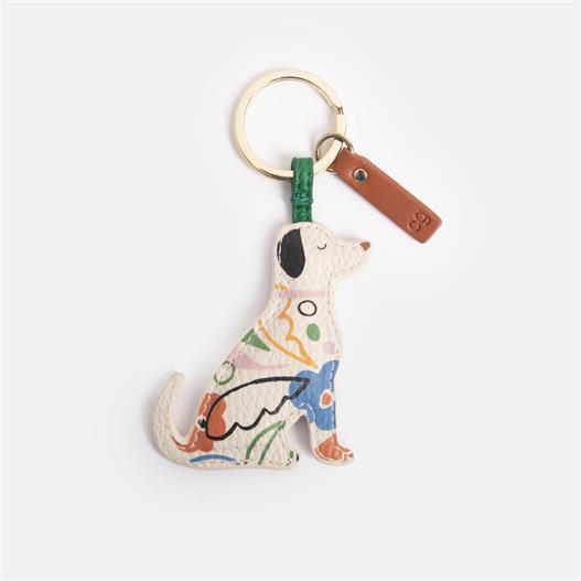 Abstract Botanical Dog Keyring