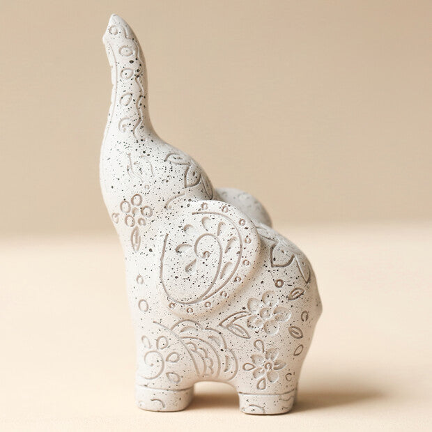 Speckled Ceramic Elephant Ring Holder