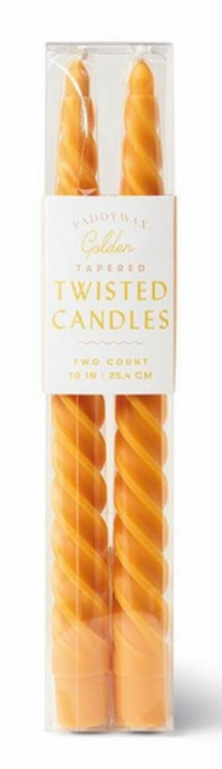 Tapered Twisted Candles - Pack of 2
