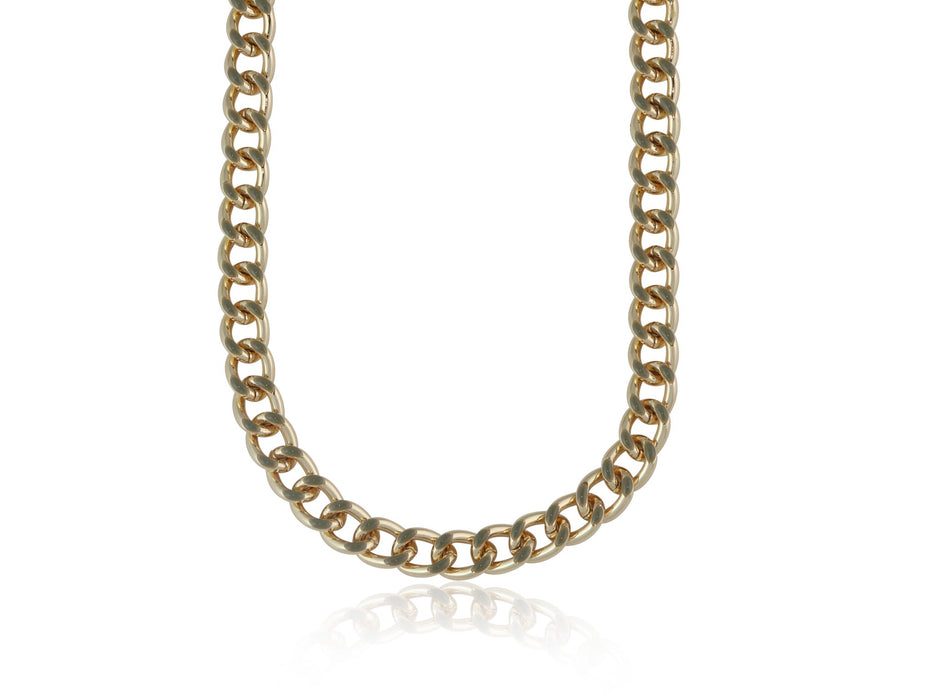 Elsa Curb Chain Enamel Necklace