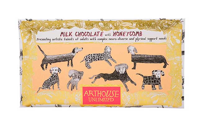 Arthouse Unlimited Handmade Milk Chocolate with Honeycomb